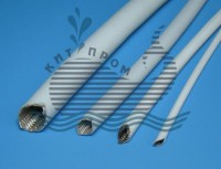 Silicone sleeving with glass fibre rope